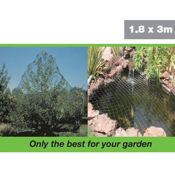 Laubschutznetz für Teich & Garten - 3x1.8m - Effektiver Schutz vor Laub, Reihern, Katzen & Schädlingen - Teichnetz weiss 15x15mm Maschenweite