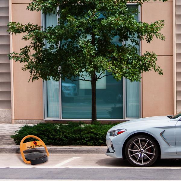 Robuste automatische Parkplatz Sperre, solarbetrieben, mit Fernbedienung, Alarmfunktion, Schutz von Privat- oder Firmenparkplatz