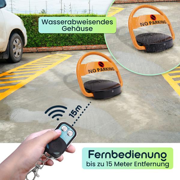 Robuste automatische Parkplatz Sperre, solarbetrieben, mit Fernbedienung, Alarmfunktion, Schutz von Privat- oder Firmenparkplatz