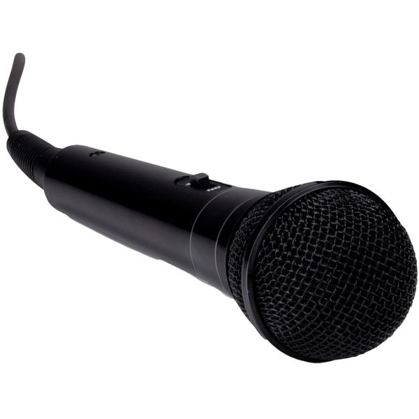 Karaoke-Maschine inkl. 2 Mikrofone - Mobile Spassmaschine für Partys - Bluetooth, USB-C, Akkubetrieb 1200 mAh, Lichteffekte, 1.3 kg