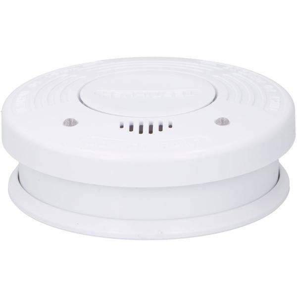 Sicherer Optischer Brand- & Rauchwarnmelder mit 10 Jahren Batterie – Rauchmelder 85dB, schützt Räume bis 40m², inkl. Prüf- & Pausentaste