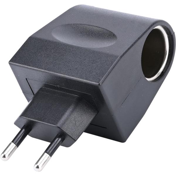 Spannungswandler, kompakt u. praktisch, 230V auf 12V, 1000mA / 12 Watt, schwarz, Kleinstgeräte mit bis zu 12 Watt und Zigarettenanzünder-Anschluss überall verwenden