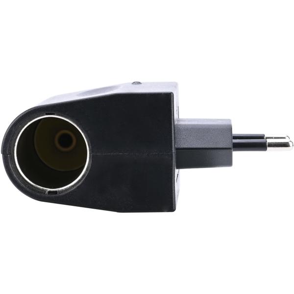 Spannungswandler, kompakt u. praktisch, 230V auf 12V, 1000mA / 12 Watt, schwarz, Kleinstgeräte mit bis zu 12 Watt und Zigarettenanzünder-Anschluss überall verwenden