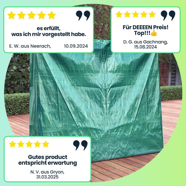 Abdeckplane für Tischtennisplatten, 185x160x70 cm – Wetterfeste, UV-beständige & reissfeste Hülle mit stabilen Metall-Ösen