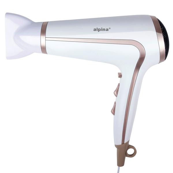 Professionelles Haarstyling-Set, elegantes weiss, mit Temperaturkontrolle – Föhn & Glätteisen für schonendes & effektives Styling