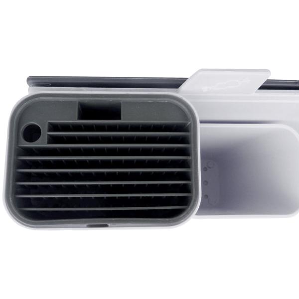 Küchenutensilienhalter inkl. Abtropflöcher mit 2 Schneidbrettern, weiss – 34 x 23 x 11,5 cm, Kitchen Organizer für aufgeräumte Arbeitsplatte