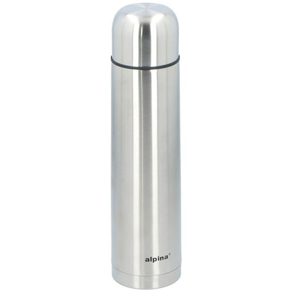 Thermosflasche Edelstahl 1000ml - Hält Heissgetränke 12h warm & Kaltgetränke 24h kühl - Auslaufsicher, Trinkbecher, doppelwandig vakuumisoliert