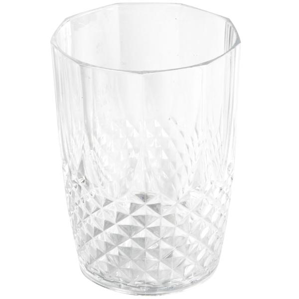 Wassergläser aus Kunststoff mit Kristalleffekt – 6er-Set, 400ml – bruchfest, stilvoll & wiederverwendbar – ideal für Garten, Camping & Partys