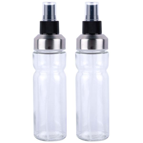 2er-Set Ölsprühflasche 150ml - Öl-Sprayer für Kochen, Salate & Grillen - Fein zerstäubter Sprühnebel - Hygienisch & vielseitig für Essig, Saucen