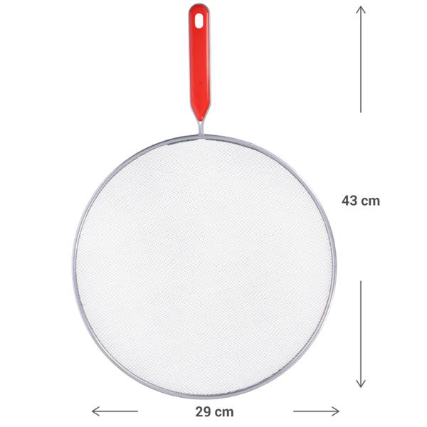 Pfannen Spritzschutz - Edelstahl Ø 29 cm - Effektiver Fettspritzschutz für saubere Küche & Schutz vor Verbrennungen - Spülmaschinenfest & robust