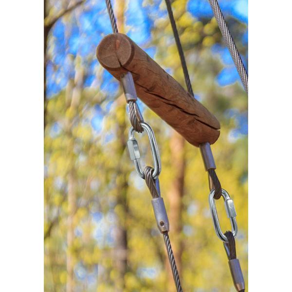 Karabinerhaken mit Schraubverschluss - 2 Stück, 500 kg belastbar, verzinkt & korrosionsbeständig - Ideal für Hängematten, Schaukeln & Outdoor