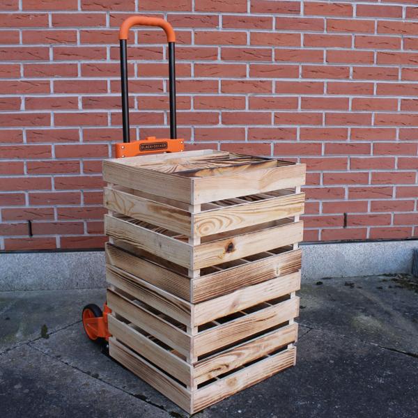 Leichte Klappkarre (bis 65 kg Traglast): Kompakt zusammenfaltbar & einfach zu verstauen, robuste Konstruktion für mühelosen Transport, Ihr mobiler Lastenträger für unterwegs