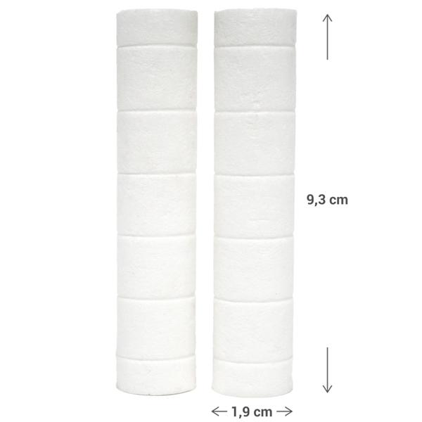 Duschbrause mit 3 Wasserfiltern – Filtert Kalk Chlor Mineralien für klares Wasser & Hautschutz – Wassersparfunktion – 25,5 x Ø 8 cm Kunststoff