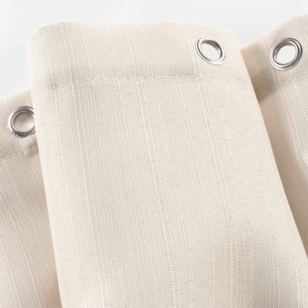 Duschvorhang Natur 180x200 cm - Inkl. 12 Haken - Stabil, langlebig & blickfangend - Einfache Montage - Hochwertiger Polyester - Für ruhiges Bad-Flair