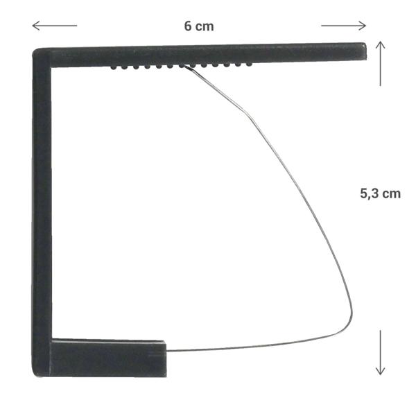 Tischtuchklammern 12er-Set Anthrazit – 6x5.3 cm - Robuste Tischdeckenhalter für Gartenfeste & Hochzeiten – Einfache Montage - Schonen den Stoff