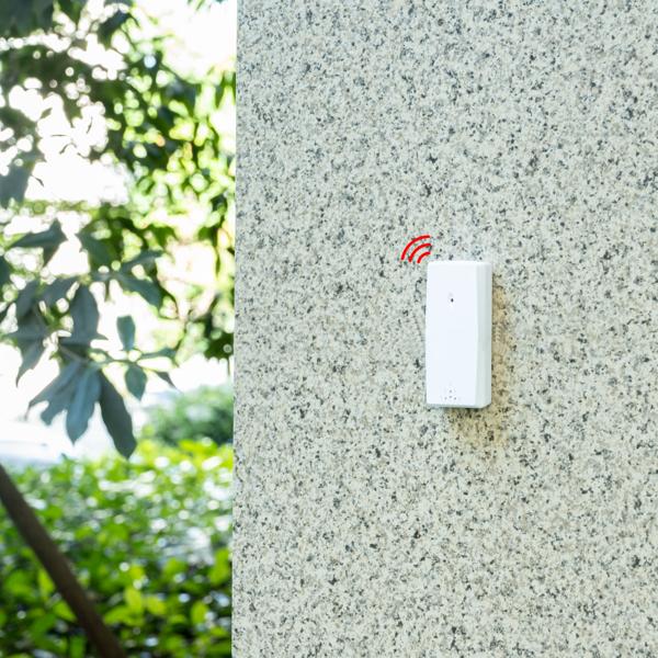 Elegante Funk-Wetterstation (weiss) mit Aussensensor – Thermometer, Hygrometer, Wecker & beleuchtetes Farbdisplay – Komfortable Wetterüberwachung