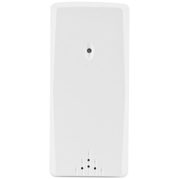 Elegante Funk-Wetterstation (weiss) mit Aussensensor – Thermometer, Hygrometer, Wecker & beleuchtetes Farbdisplay – Komfortable Wetterüberwachung