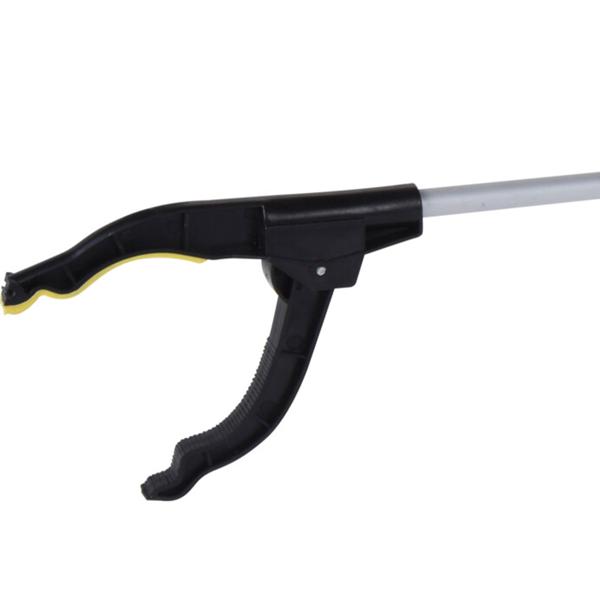 Greifzange 76 cm – leichte & robuste Aluminium-Greifhilfe in Silber/Schwarz – ergonomisch, rutschfest & ideal für Müllsammlung, Haushalt & Garten