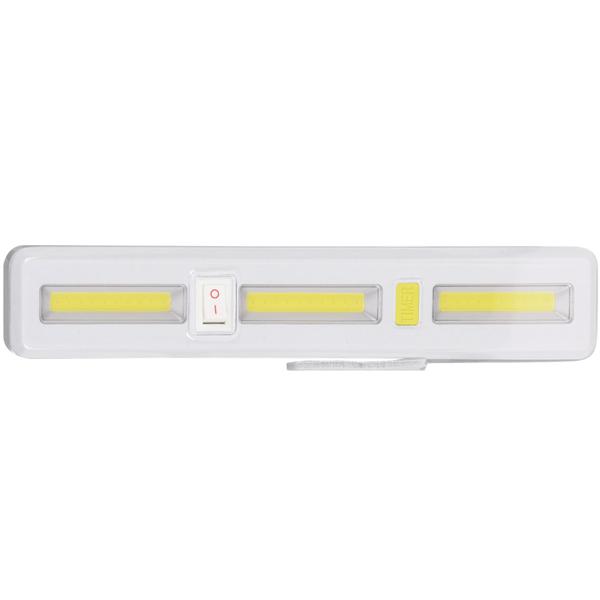 Unterbau-Lampe mit Magnet und Timer - COB LED Lichtleiste 24cm - Batteriebetrieben für Werkstatt Keller Hof Dachboden - 60s Timerfunktion