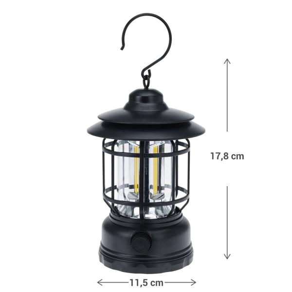 Charmante Retro Camping Lampe USB-aufladbar: Energiesparende & tragbare Zeltleuchte im Vintage Stil, Gemütliches Ambiente für Camping, Balkon & Garten, Ihr stilvoller Begleiter