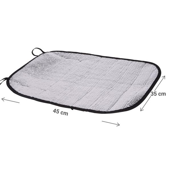 Alu Sitzkissen Thermo-Sitzmatte 35x44cm - Wasserdicht, Faltbar, Thermoeffekt - Ideal für Camping, Outdoor, Stadion, Festivals - Inkl. elastischer Bänder