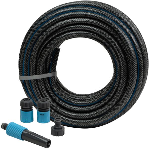 Gartenschlauch mit Adapter-Set, 20 m