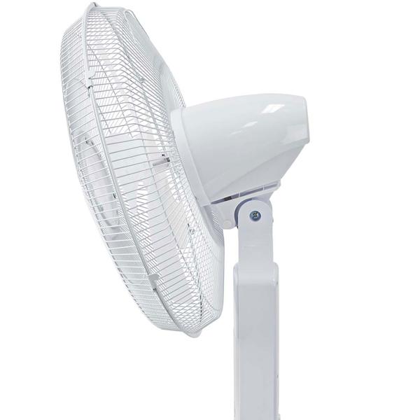 SmartLife WLAN Standventilator, 1,34 m Höhe, mit App & Fernbedienung: 3-Gang-Motor & Oszillation, weiss, intelligenter Komfort