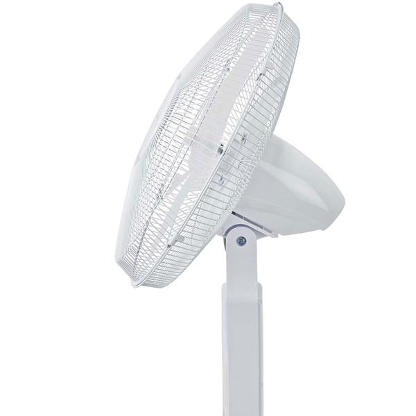 SmartLife WLAN Standventilator, 1,34 m Höhe, mit App & Fernbedienung: 3-Gang-Motor & Oszillation, weiss, intelligenter Komfort