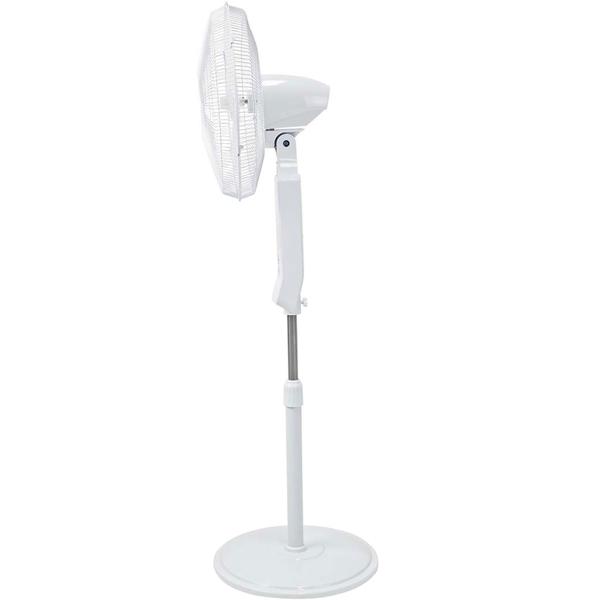 SmartLife WLAN Standventilator, 1,34 m Höhe, mit App & Fernbedienung: 3-Gang-Motor & Oszillation, weiss, intelligenter Komfort