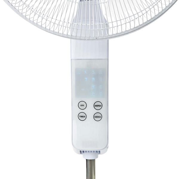 SmartLife WLAN Standventilator, 1,34 m Höhe, mit App & Fernbedienung: 3-Gang-Motor & Oszillation, weiss, intelligenter Komfort