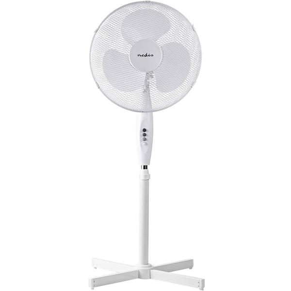 Standventilator, weiss, höhenverstellbar, 45 W, Ø 40 cm