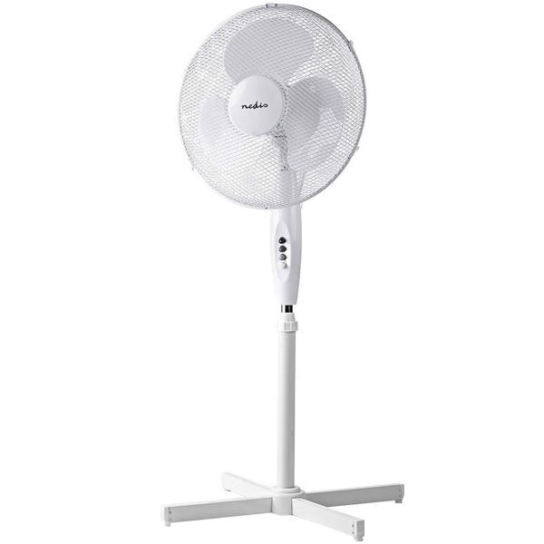 Standventilator, weiss, höhenverstellbar, 45 W, Ø 40 cm