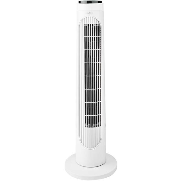 Leistungsstarker Turmventilator mit 3 Geschwindigkeitsstufen, Oszillation & Fernbedienung, leise & energiesparend, 50 W – ideal für Zuhause & Büro