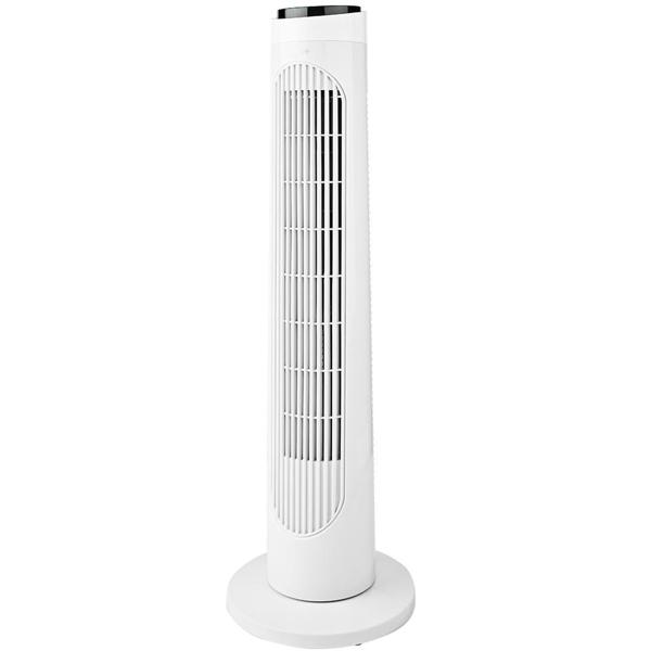 Leistungsstarker Turmventilator mit 3 Geschwindigkeitsstufen, Oszillation & Fernbedienung, leise & energiesparend, 50 W – ideal für Zuhause & Büro