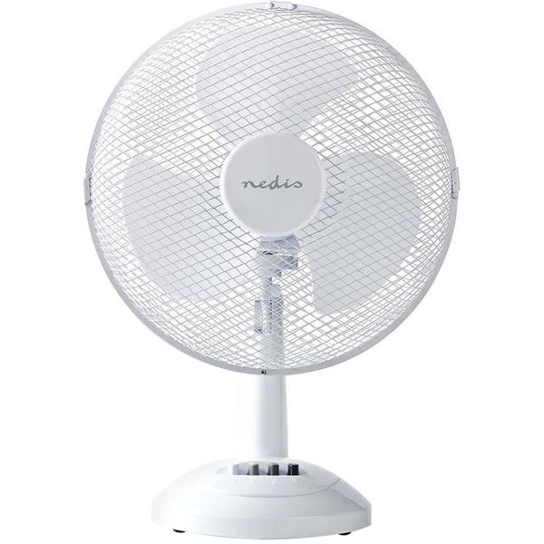 Tischventilator mit 3 Geschwindigkeitsstufen, weiss, 35 W