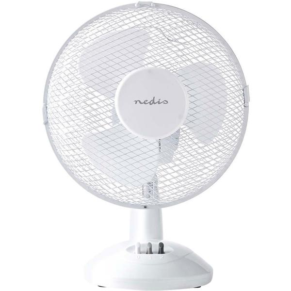 Kraftvoller Tischventilator, weiss, Ø23cm – 22 Watt, 2 Stufen, Schwingkopf & neigbar, für optimale Kühlung an jedem Ort