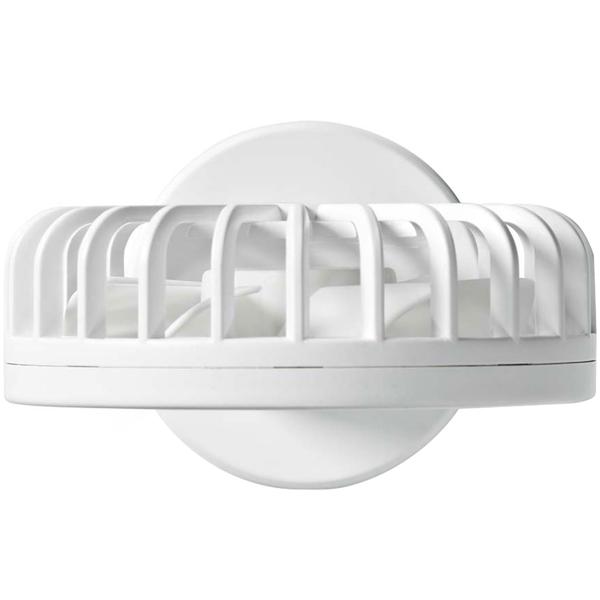 Kompakter Handventilator (weiss, 6cm): 2 Geschwindigkeiten - für Handtasche, Schreibtisch, Reise - Leise + effizient