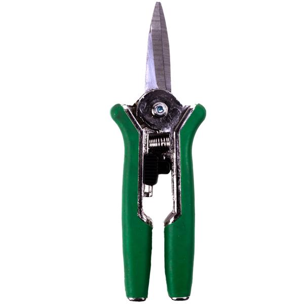 Praktische Gartenschere, 15cm, grün, Klinge aus rostfreiem Stahl - Ergonomischer Griff, für präzise Blüten- und Zweigschnitte