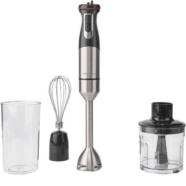 Leistungsstarker Stabmixer 800W – mit Schneebesen, Zerkleinerer & Behälter – aus Edelstahl, vielseitig einsetzbar & ideal für Smoothies, Suppen & Saucen