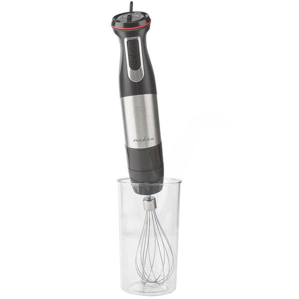 Leistungsstarker Stabmixer 800W – mit Schneebesen, Zerkleinerer & Behälter – aus Edelstahl, vielseitig einsetzbar & ideal für Smoothies, Suppen & Saucen
