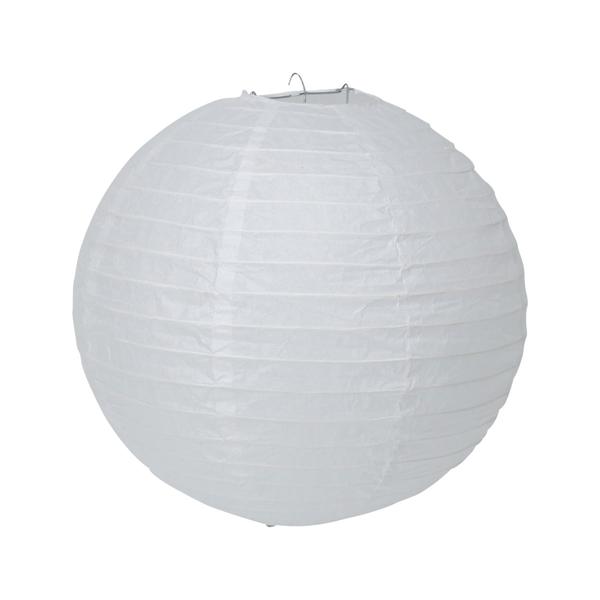 Papier-Lampions Set 6 Stück - 3 Grössen weiss & silber für Party Feste Kindergeburtstag Basteln - Mit Aufhängebügel LED-Kerzen nutzbar