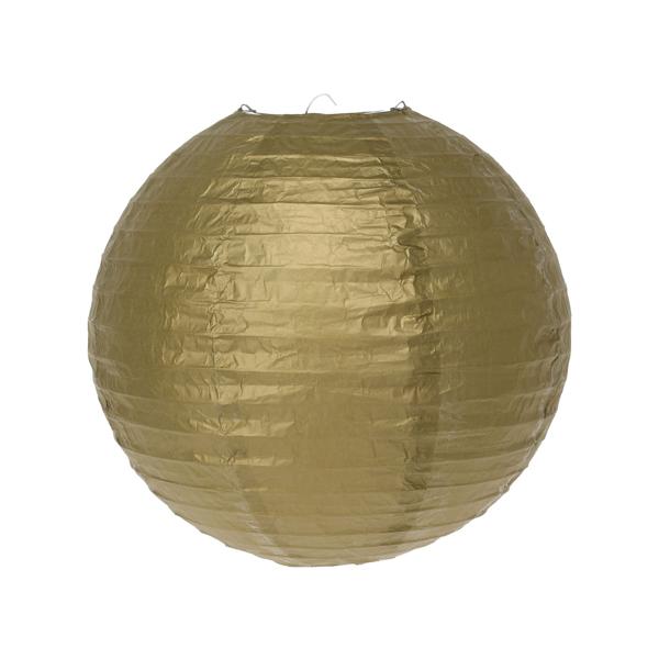 Papier-Lampions 6er-Set – 3 Grössen (20, 25, 30 cm) weiss & gold – stimmungsvolle Deko für Feste, Garten & Kindergeburtstage – robust & wetterfest