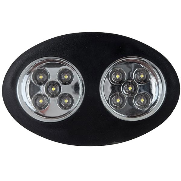 Robuste Arbeits- und Grill-Lampe mit Klemme, schwarz – Leuchte für Garten, Werkstatt & Outdoor-Aktivitäten oder BBQ in der Dämmerung