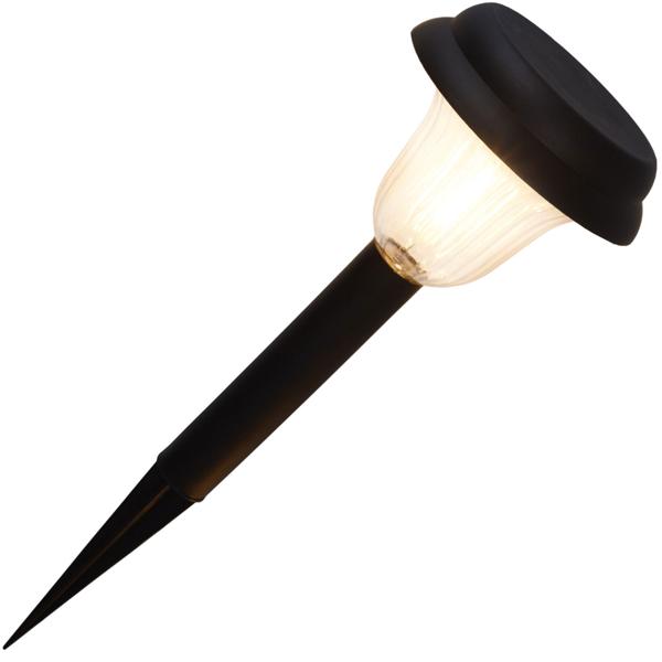 Wegeleuchten-Set mit Erdspiess: 4 Stück, schwarz, 16x16x45cm, 5m Kabel, warmweisse Gartenbeleuchtung – für sichere Wege