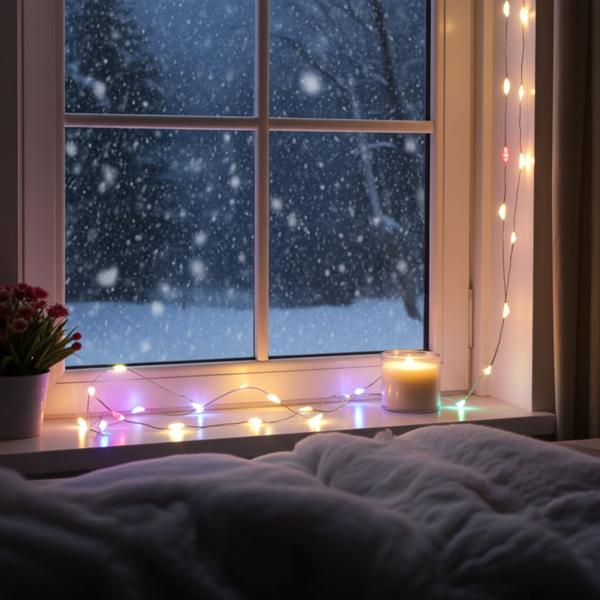 2er-Set Silberdraht-Lichterkette Bunt – 80 LEDs, IP44 Spritzwassergeschützt für Innen & Aussen – Timer & 8 Leuchtmodi – Batteriebetrieben – L 395 cm