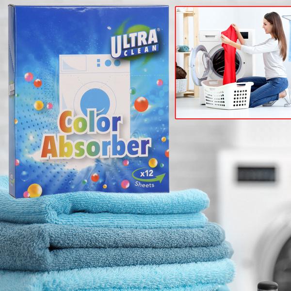 Farbfangtücher 2er-Set - effektiver Verfärbungsschutz für Kleidung & Bettwäsche in der Waschmaschine - 24 Stück Vorratspack gegen Flecken & Verfärbungen