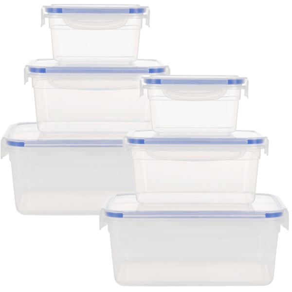 Vorratsboxen 6er-Set transparent - Für Müsli, Mehl, Zucker & Reis - 2x 500, 2x 900, 2x 1500 ml - Spülmaschinenfest & BPA-frei