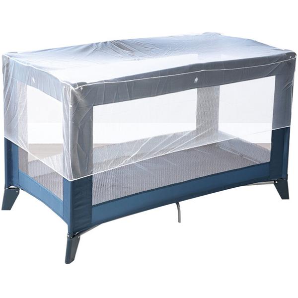 Moskitonetz für Babybett - Flexibler Insektenschutz für Kinderwagen, Babyschale & Bett - 130x70x33 cm, faltbar, weiss - Stichfreie Spaziergänge