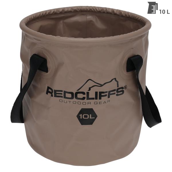 Faltbarer Camping-Eimer 10 Liter - Platzsparender Wassereimer mit 2 fixierbaren Henkeln - Robuster Kunststoff für Garten, Reise, Camping & Haushalt