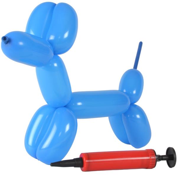 Ballon-Modellier-Set - 60 Stück & 2 Handpumpen für Kindergeburtstage - Fördert Kreativität, inkl. Regenbogen-Ballons & Pumpe, sofort startklar